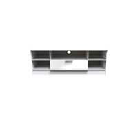 Ready Assembled 2 U Dover Wide 1 Drawer TV & Media Unit (Ready Assembled) in White Ready Assembled 2 U White