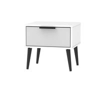 Ready Assembled 2 U Fuji 1 Drawer Bedside (Ready Assembled) in Mid Grey Ready Assembled 2 U Mid Grey
