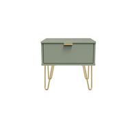 Fuji 1 Drawer Bedside In Reed Green (Ready Assembled)