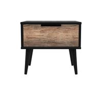 Ready Assembled 2 U Fuji 1 Drawer Bedside (Ready Assembled) in Walnut Ready Assembled 2 U Walnut