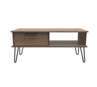 Fuji 1 Drawer Coffee Table (Ready Assembled) Ready Assembled 2 U Walnut One Size