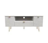 Ready Assembled 2 U Fuji 2 Door 1 Drawer Wide TV Unit (Ready Assembled) in Off-White Ready Assembled 2 U Off-White