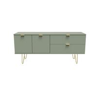 Welcome Furniture Ready Assembled Hirato Sideboard Unit -Reed Green, Green