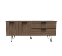 Hong Kong C Large Sideboard Oak 2 Doors 2 Drawers 40cm