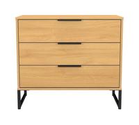 Ready Assembled 2 U Fuji 3 Drawer Chest (Ready Assembled) in Brown Ready Assembled 2 U Brown