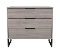 Ready Assembled 2 U Fuji 3 Drawer Chest (Ready Assembled) in Light Grey | Size: Medium Ready Assembled 2 U Light Grey Medium