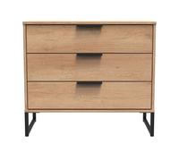 Ready Assembled 2 U Fuji 3 Drawer Chest (Ready Assembled) in Natural Ready Assembled 2 U Natural