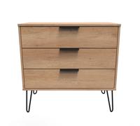 Ready Assembled 2 U Fuji 3 Drawer Chest (Ready Assembled) in Natural Ready Assembled 2 U Natural