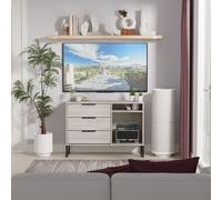 Welcome Furniture Ltd Hong Kong 3 Drawer TV Unit in Grey Oak - Ready Assembled, Grey