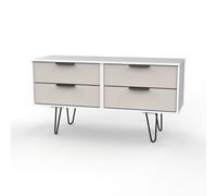 Ready Assembled 2 U Fuji 4 Drawer Bed Box (Ready Assembled) in Beige Ready Assembled 2 U Beige