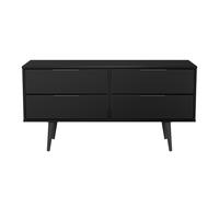 Ready Assembled 2 U Fuji 4 Drawer Bed Box (Ready Assembled) in Black | Size: Small Ready Assembled 2 U Black Small