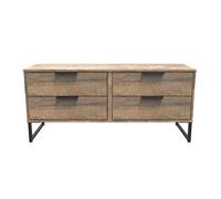 Ready Assembled 2 U Fuji 4 Drawer Bed Box (Ready Assembled) in Dark Brown Ready Assembled 2 U Dark Brown