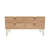 Ready Assembled 2 U Fuji 4 Drawer Bed Box (Ready Assembled) in Natural Ready Assembled 2 U Natural