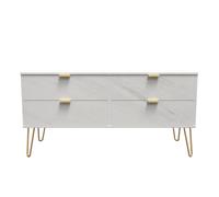 Ready Assembled 2 U Fuji 4 Drawer Bed Box (Ready Assembled) in Off-White Ready Assembled 2 U Off-White