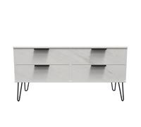 Ready Assembled 2 U Fuji 4 Drawer Bed Box (Ready Assembled) in Off-White Ready Assembled 2 U Off-White