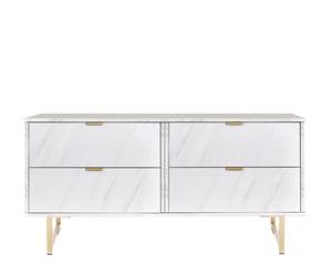 Ready Assembled 2 U Fuji 4 Drawer Bed Box (Ready Assembled) in Off-White Ready Assembled 2 U Off-White