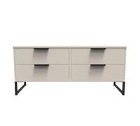 Ready Assembled 2 U Fuji 4 Drawer Bed Box (Ready Assembled) in Taupe Ready Assembled 2 U Taupe