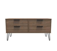 Ready Assembled 2 U Fuji 4 Drawer Bed Box (Ready Assembled) in Walnut Ready Assembled 2 U Walnut