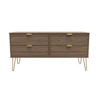 Ready Assembled 2 U Fuji 4 Drawer Bed Box (Ready Assembled) in Walnut | Size: Small Ready Assembled 2 U Walnut Small