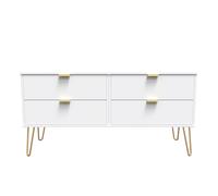 Ready Assembled 2 U Fuji 4 Drawer Bed Box (Ready Assembled) in White Ready Assembled 2 U White