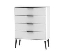 Ready Assembled 2 U Fuji 4 Drawer Chest (Ready Assembled) in Mid Grey Ready Assembled 2 U Mid Grey
