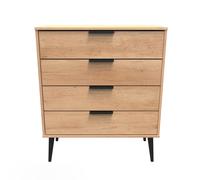 Ready Assembled 2 U Fuji 4 Drawer Chest (Ready Assembled) in Natural Ready Assembled 2 U Natural