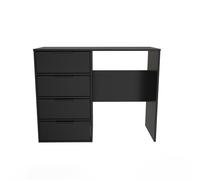 Ready Assembled 2 U Fuji 4 Drawer Vanity (Ready Assembled) in Black Ready Assembled 2 U Black