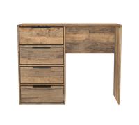 Ready Assembled 2 U Fuji 4 Drawer Vanity (Ready Assembled) in Dark Brown Ready Assembled 2 U Dark Brown