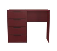Ready Assembled 2 U Fuji 4 Drawer Vanity (Ready Assembled) in Dark Red Ready Assembled 2 U Dark Red