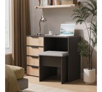 Ready Assembled 2 U Fuji 4 Drawer Vanity (Ready Assembled) in Grey Ready Assembled 2 U Grey