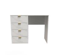 Ready Assembled 2 U Fuji 4 Drawer Vanity (Ready Assembled) in Off-White Ready Assembled 2 U Off-White
