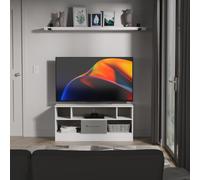 Ready Assembled 2 U Gloucester 1 Drawer TV & Media Unit (Ready Assembled) in Mid Grey Ready Assembled 2 U Mid Grey