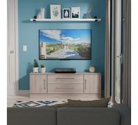 Ready Assembled 2 U Gloucester 2 Door 2 Drawer Superwide TV Unit (Ready Assembled) in Light Grey Ready Assembled 2 U Light Grey