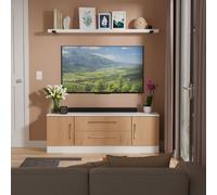 Ready Assembled 2 U Gloucester 2 Door 2 Drawer Superwide TV Unit (Ready Assembled) in White Ready Assembled 2 U White