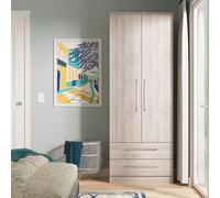 Ready Assembled 2 U Gloucester 2 Door 2 Drawer Wardrobe (Ready Assembled) in Light Grey Ready Assembled 2 U Light Grey