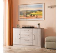 Ready Assembled 2 U Gloucester 2 Door 3 Drawer Sideboard (Ready Assembled) in Light Grey Ready Assembled 2 U Light Grey