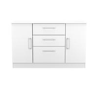 Ready Assembled 2 U Gloucester 2 Door 3 Drawer Sideboard (Ready Assembled) in White | Size: Large Ready Assembled 2 U White Large