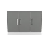Ready Assembled 2 U Gloucester 3 Door Sideboard (Ready Assembled) in Mid Grey Ready Assembled 2 U Mid Grey