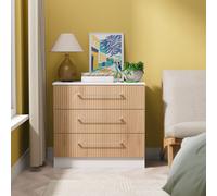 Ready Assembled 2 U Gloucester 3 Drawer Chest (Ready Assembled) in White Ready Assembled 2 U White