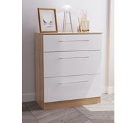 Ready Assembled 2 U Gloucester 3 Drawer Deep Chest (Ready Assembled) Ready Assembled 2 U Multicolor