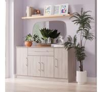Ready Assembled 2 U Gloucester 4 Door 1 Drawer Wide Unit (Ready Assembled) in Light Grey Ready Assembled 2 U Light Grey