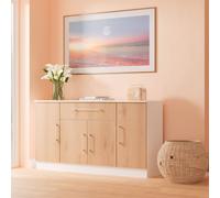 Ready Assembled 2 U Gloucester 4 Door 1 Drawer Wide Unit (Ready Assembled) in White Ready Assembled 2 U White