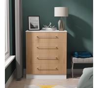 Ready Assembled 2 U Gloucester 4 Drawer Chest (Ready Assembled) in White Ready Assembled 2 U White