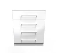 Ready Assembled 2 U Gloucester 4 Drawer Chest (Ready Assembled) in White Ready Assembled 2 U White