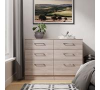 Ready Assembled 2 U Gloucester 6 Drawer Wide Chest (Ready Assembled) in Light Grey Ready Assembled 2 U Light Grey