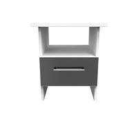 Ready Assembled 2 U Gloucester Bottom Drawer Lamp Table (Ready Assembled) in Black Ready Assembled 2 U Black