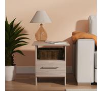 Ready Assembled 2 U Gloucester Bottom Drawer Lamp Table (Ready Assembled) in Light Grey Ready Assembled 2 U Light Grey