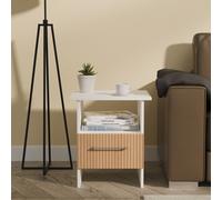 Ready Assembled 2 U Gloucester Bottom Drawer Lamp Table (Ready Assembled) in White Ready Assembled 2 U White