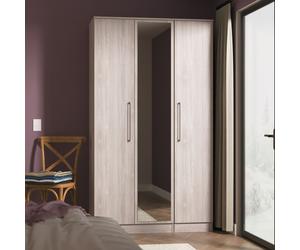 Ready Assembled 2 U Gloucester Tall Triple Mirror Wardrobe (Ready Assembled) in Light Grey Ready Assembled 2 U Light Grey