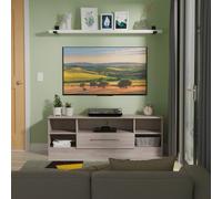 Ready Assembled 2 U Gloucester Wide 1 Drawer TV & Media Unit (Ready Assembled) in Light Grey Ready Assembled 2 U Light Grey